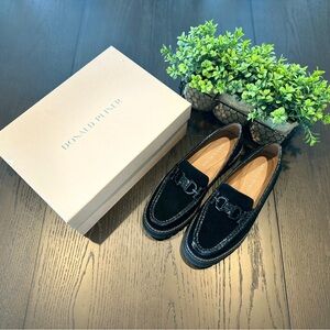 Donald J. Pliner Black Suede Loafers for Men